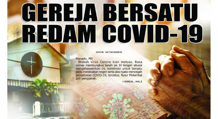 GEREJA SE-SULUT BERSATU  REDAM COVID-19